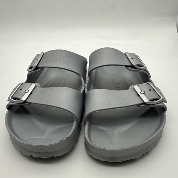 Birkenstock Arizona EVA 42 Sandals Unisex Men's 9/Womens 11 Stone Coin Sliver - Picture 8 of 15
